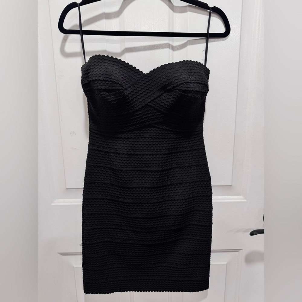 Elegant Black Strapless Dress